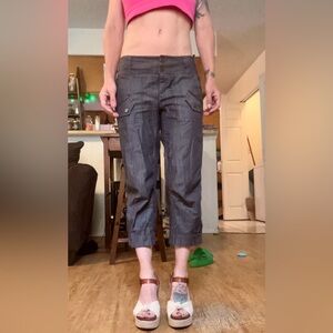 Calvin Klein grey culottes calf length pants size 2